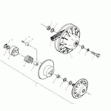 DRIVEN CLUTCH - A01CG38CA (4963916391C004)