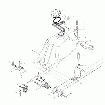 FUEL TANK - A01CB32AA (4963966396A013)
