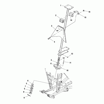 STEERING POST - A01CB32AA (4963966396B008)