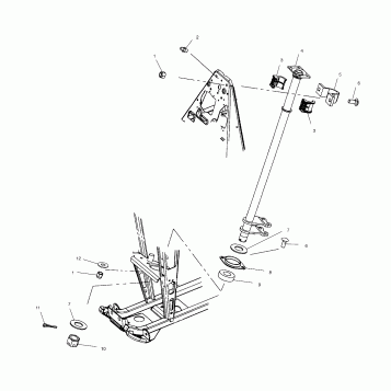 STEERING POST - A01CB32AB (4963966396B009)
