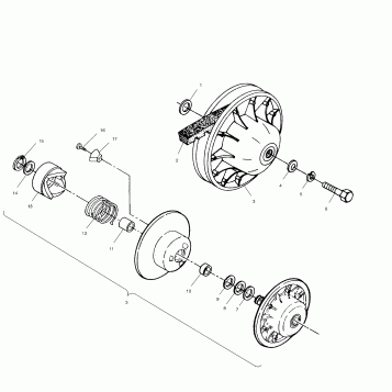 DRIVEN CLUTCH - A01CB32AA (4963966396B011)