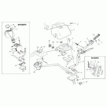 HANDLEBAR - A01CB32AA (4963966396C001)