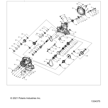 DRIVE TRAIN, MAIN GEARCASE - A23SGE95AN (1334375)