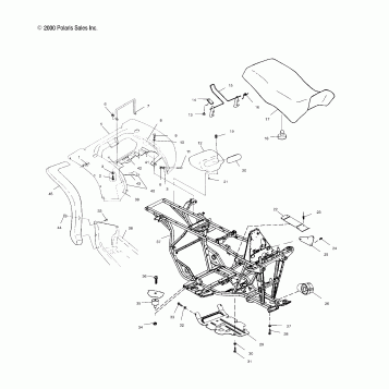 REAR CAB and SEAT - A01CD32AA (4964026402A003)