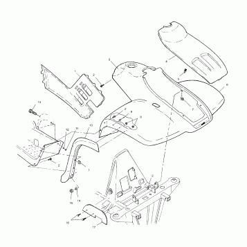 FRONT CAB - A01CD32AA (4964026402A005)