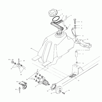 FUEL TANK - A01CD32AA (4964026402B001)