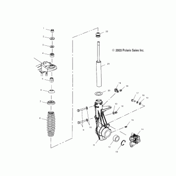 FRONT STRUT - A02CD50AA/AB/FB (4964026402B007)