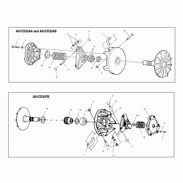 DRIVE CLUTCH - A00CD32AA (4964026402C004)