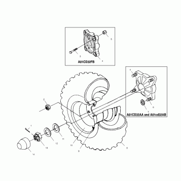 REAR WHEEL DRIVE - A01CD32AA (4964026402C011)