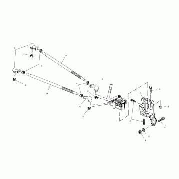 GEARCASE SELECTOR MOUNTING - A01CD32AA (4964026402D003)