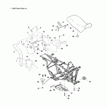 REAR CAB and SEAT - A01CK32AA (4964086408A003)