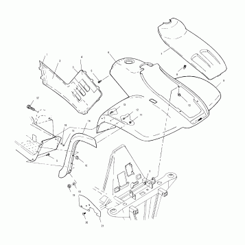 FRONT CAB - A01CK32AA (4964086408A005)