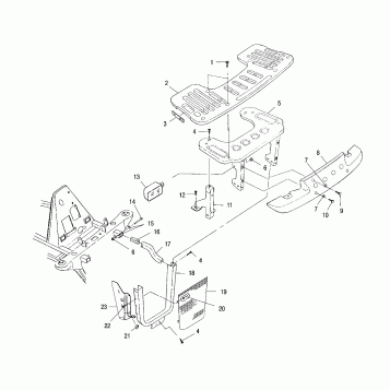 FRONT RACK and BUMPER MOUNTING - A01CK32AA (4964086408A007)