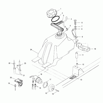 FUEL TANK - A01CK32AA (4964086408A013)