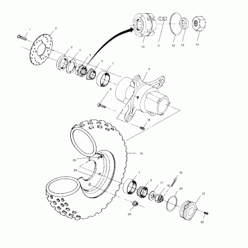 FRONT WHEEL - A01CK32AA (4964086408B004)