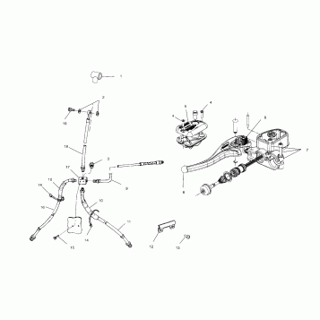 CONTROLS - MASTER CYLINDER/BRAKE LINE - A01CK32AA (4964086408B007)