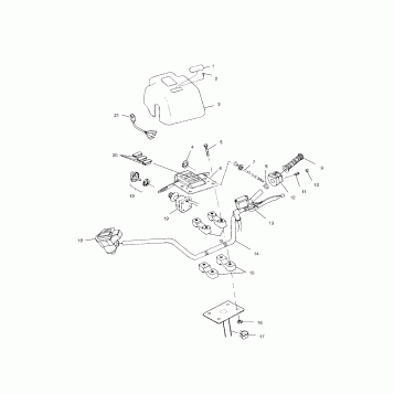 HANDLEBAR and HEADLIGHT POD - A01CK32AA (4964086408B009)