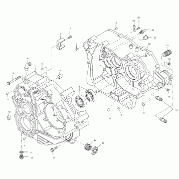 CRANKCASE - A01CK32AA (4964086408C005)