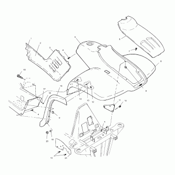 FRONT CAB - A01CK42AA (4964136413A005)