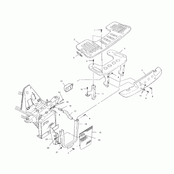 FRONT RACK and BUMPER MOUNTING - A01CK42AA (4964136413A007)