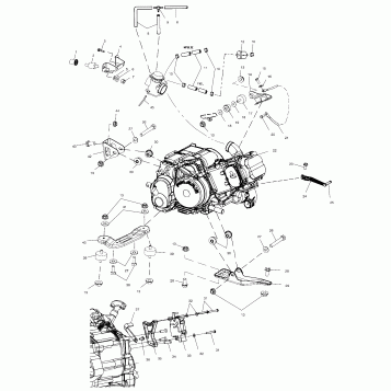 ENGINE MOUNTING - A01CK42AA (4964136413A011)
