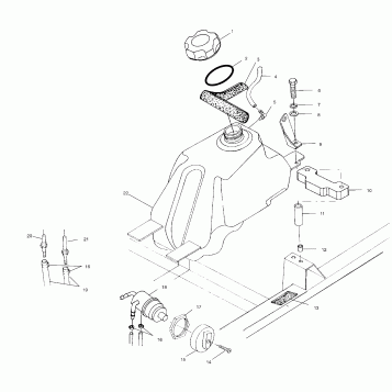 FUEL TANK - A01CK42AA (4964136413A013)