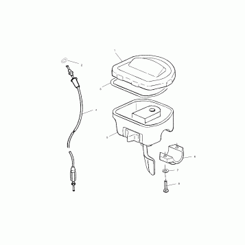 CONTROLS - THROTTLE ASM./CABLE - A01CK42AA (4964136413B006)