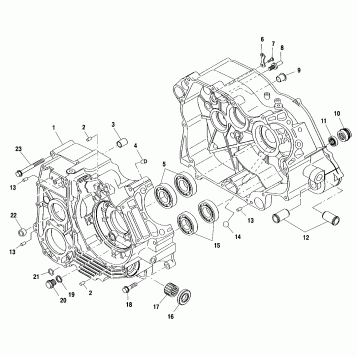 CRANKCASE - A01CK42AA (4964136413C006)