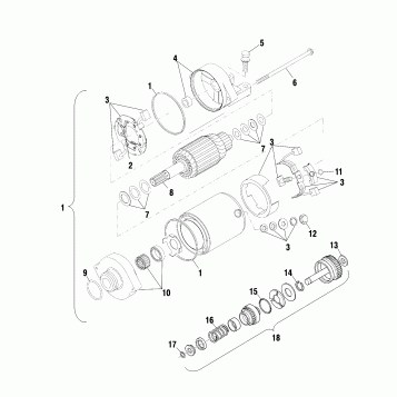 STARTING MOTOR - A01CK42AA (4964136413D004)