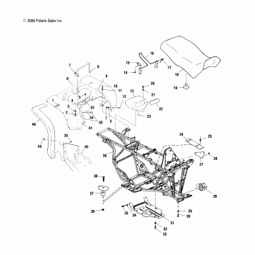 REAR CAB and SEAT - A01CD50AA (4964196419A003)
