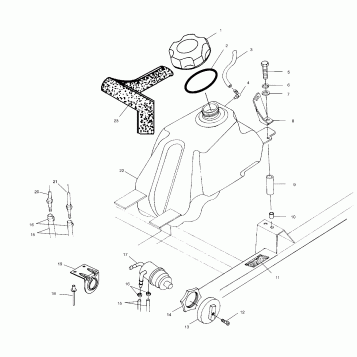 FUEL TANK - A01CD50AA (4964196419A013)