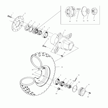 FRONT WHEEL - A01CD50AA (4964196419B007)