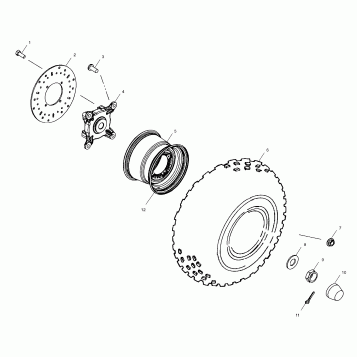 FRONT WHEEL - A01CD50FB (4964196419B008)