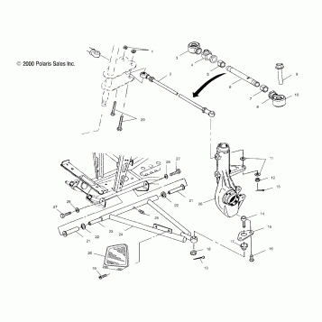 A-ARM/STRUT MOUNTING - A01CD50AA (4964196419C002)