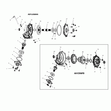 FRONT HOUSING - A01CD50AA (4964196419C010)