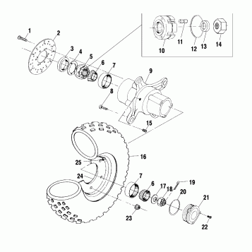 FRONT WHEEL - A10CH46CA (4964376437B004)