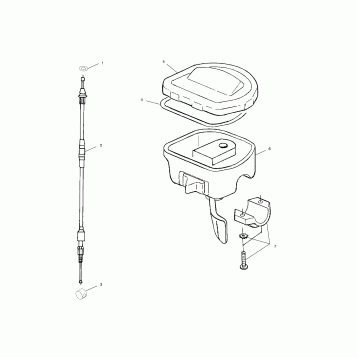 CONTROLS - THROTTLE ASSEMBLY/CABLE - A10CH46CA (4964376437B006)