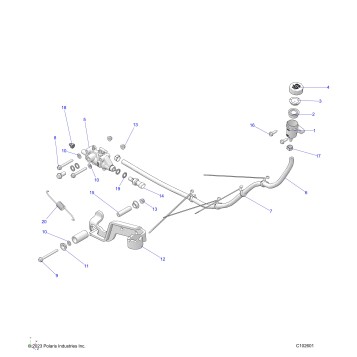 BRAKES, BRAKE PEDAL and MASTER CYLINDER - A25SDZ57AP (C102601)