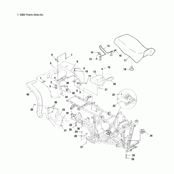 REAR CAB and SEAT - A01CH42AA (4964436443A003)