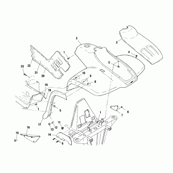 FRONT CAB - A01CH42AA (4964436443A005)