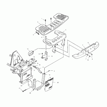 FRONT RACK and BUMPER MOUNTING - A01CH42AA (4964436443A007)