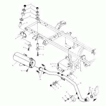 EXHAUST SYSTEM - A01CH42AA (4964436443A010)