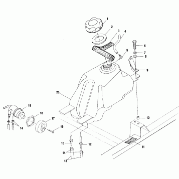 FUEL TANK - A01CH42AA (4964436443A011)