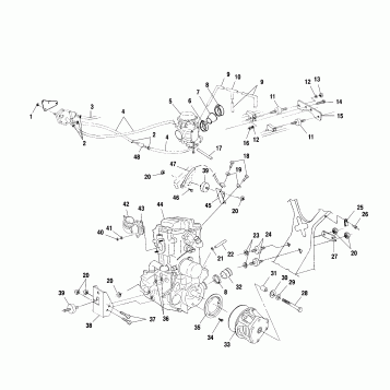 ENGINE MOUNTING - A01CH42AA (4964436443A013)