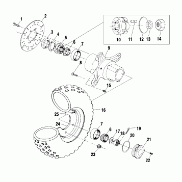 FRONT WHEEL - A01CH42AA (4964436443B005)