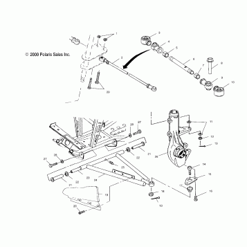 A-ARM/STRUT MOUNTING - A01CH42AA (4964436443B012)