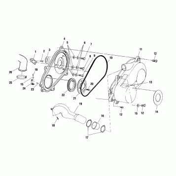 CLUTCH COVER - A01CH42AA (4964436443C003)