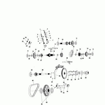 GEARCASE (Internal Components) - A01CH42AA (4964436443C013)