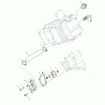 WATER PUMP - A01CH42AA (4964436443D005)
