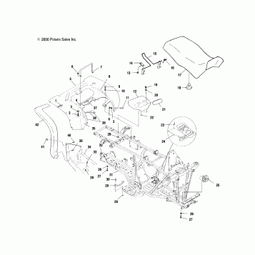 REAR CAB and SEAT - A01CH50AA (4964466446A003)